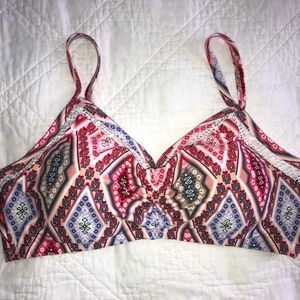 Swimsuits For All padded pink/blue bikini top 12
